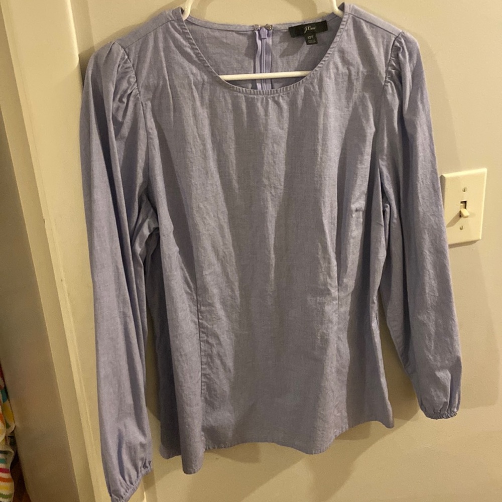 Jcrew Cotton Scoop Neck Blouse
